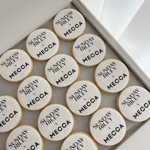 premium branded logo cookies for corporate events