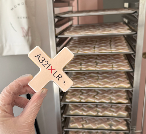 Custom printed shaped cookies